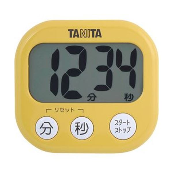 【送料無料】（まとめ）タニタ でか見えタイマーマンゴー イエロー TD-384MY 1個【×20セット】 生活用品・インテリア・雑貨 キッチン・食器 その他のキッチン・食器 レビュー投稿で次回使える2000円クーポン全員にプレゼント