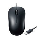 【送料無料】(まとめ) サンワサプライ 有線Type-CブルーLEDマウス ブラック MA-BLC194BK 1個 【×3セット】