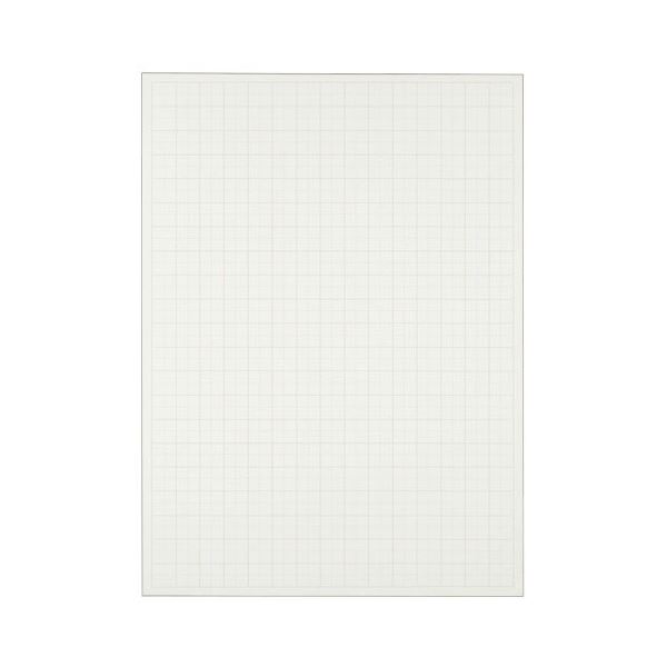 【送料無料】(まとめ) TANOSEE 模造紙（プルタイプ） 本体 788×1085mm 50mm方眼 再生ホワイト 1ケース（20枚） 【×10セット】
