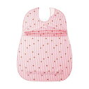 【送料無料】(まとめ)オオサキメディカル プラスハートこぼれにくい食事用エプロン サイドタック ピンク 73749 1枚【×10セット】