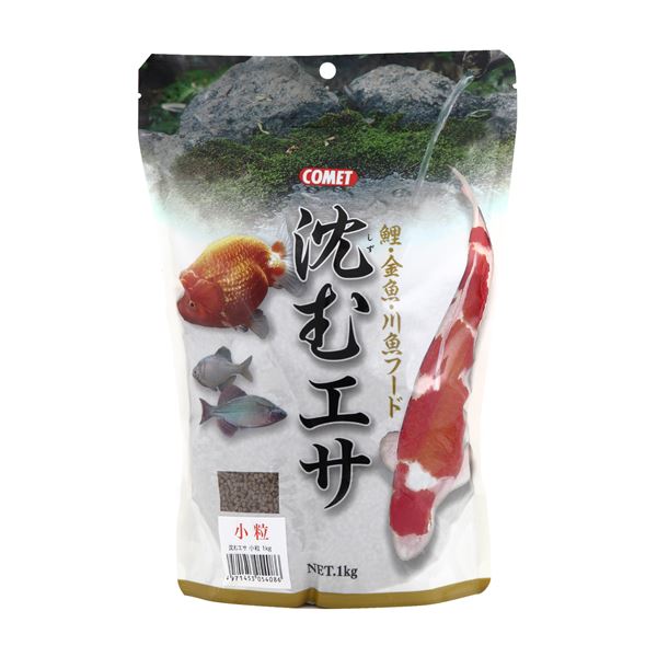 【送料無料】（まとめ） コメット 鯉・金魚・川魚フード 沈むエサ 小粒 1kg （ペット用品） 【×6セット】【代引不可】 ホビー・エトセトラ ペット その他のペット レビュー投稿で次回使える2000円クーポン全員にプレゼント