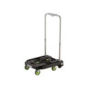 【送料無料】TRUSCO アイドルキャリー weego 省音G車輪 ブラック WP-2G-BK 1台 完成品