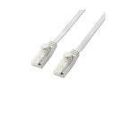 【5個セット】エレコム LANケーブル/CAT6A準拠/爪折れ防止/フラット/10m/ホワイト LD-GFAT/WH100X5