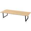 【送料無料】ローテーブル リビングテーブル 約幅180×奥行80×高さ36cm ナチュラル スチール 組立品 リビング ダイニング インテリア家具【代引不可】