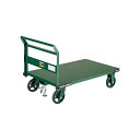 【送料無料】TRUSCO 鋼鉄製 運搬車 900×600mm ハンドル側自在車 鋳物車輪 LS付 OH-2RSS 1台 完成品
