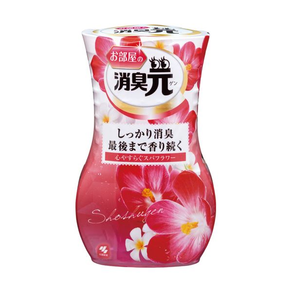 （まとめ）小林製薬 お部屋の消臭元 心やすらぐスパフラワー 400ml 1セット（5個） 【×5セット】