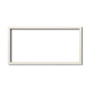 【送料無料】〔 長方形額 〕 横長額 700×350mm パールホワイト 厚みのある作品収納可納 厚み19mmまで 縦横兼用 額 額縁 フレーム