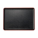 【送料無料】(まとめ)イシダ えびす盆 黒天朱 尺2寸 1枚【×20セット】