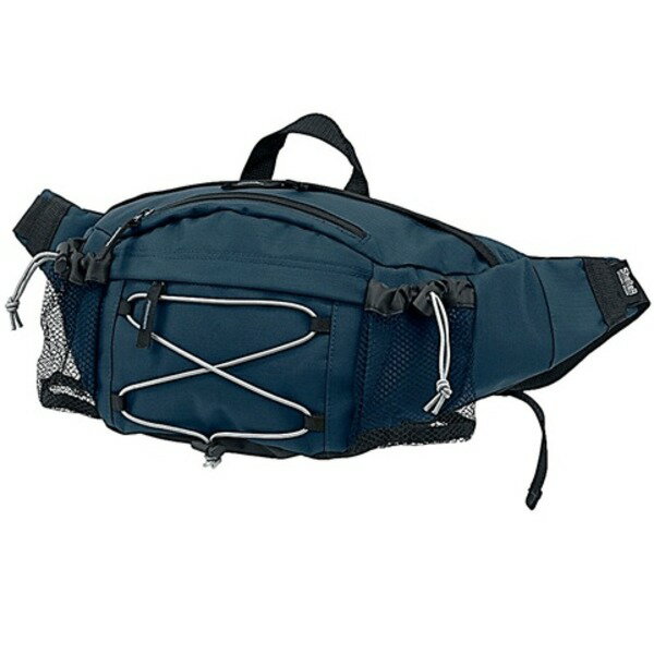 【送料無料】ウェスト ＆ ショルダー 2WAY バッグ ネイビー オープンメッシュポケット付 ウェストバッグ ショルダーバッグ ミリタリーバッグ