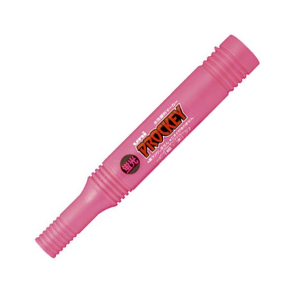 【送料無料】(まとめ) 三菱鉛筆 水性マーカー プロッキー 詰め替えタイプ 太字角芯+細字丸芯 蛍光桃 PM150TRK.13 1本 【×100セット】