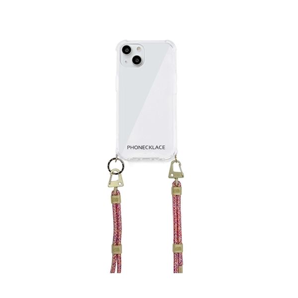 【送料無料】PHONECKLACE クロスボディストラップ付きクリアケース for iPhone 13 Rainbow PN21596i13RB AV・デジモノ モバイル・周辺機器 スマホケース iphoneケース・アクセサリー レビュー投稿で次回使える2000円クーポン全員にプレゼント