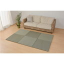 【送料無料】置き畳 ユニット畳 65×65×2.5cm ブルー い草100% 抗カビ 消臭 防音 クッション性 軽量 紗彩 さや リビング【代引不可】