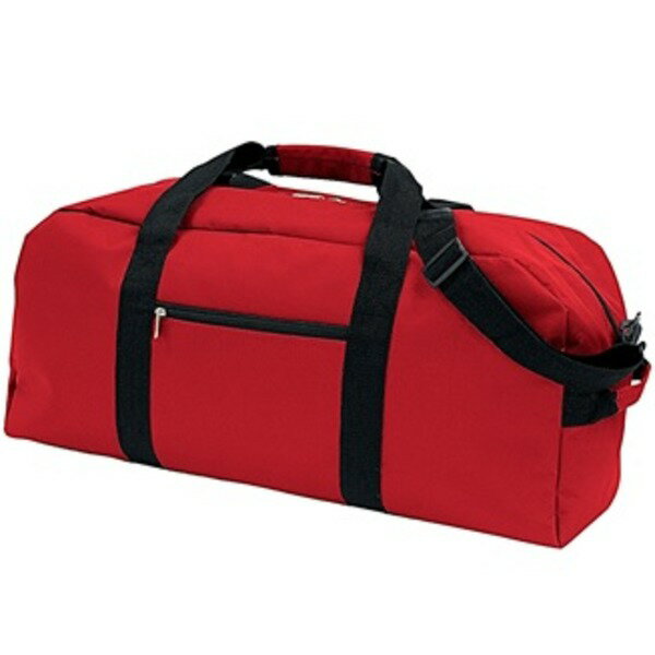 【送料無料】ボストンバッグ カバン 40L 約60cm レッド 横幅ワイド 大容量 ショルダーベルト 取外し可 長さ調節可 旅行 スポーツ