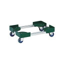 【送料無料】TRUSCO 伸縮式コンテナ台車 内寸300-400×500-600mm スチール製 FCD-3050-ALG 1台 組立品