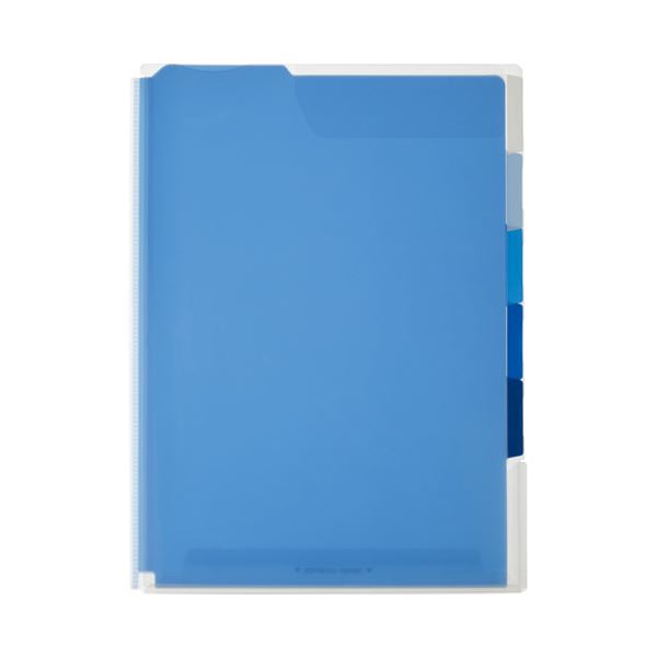 【送料無料】（まとめ） キングジム スーパーハードホルダー5山 766T アオ【×30セット】