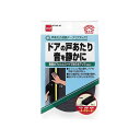 【送料無料】(まとめ) ニトムズ 戸あたり消音テープ 3mm×10mm×2m ブラック E0272 1巻 【×5セット】