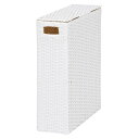 【送料無料】トイレラック トイレ収納 幅35×奥行14×高さ47cm ホワイト スチール トイレットペーパーボックス 御手洗 レストルーム【代引不可】