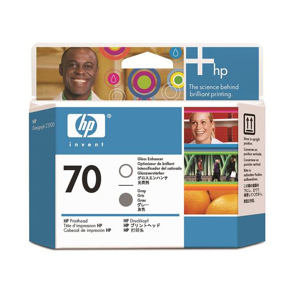 【送料無料】(まとめ) HP70 プリントヘッド グロスエンハンサ/グレー C9410A 1個 【×10セット】