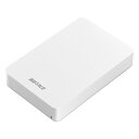 【送料無料】バッファロー USB3.1(Gen.1)対応 耐衝撃ポータブルHDD 5TB ホワイト HD-PGF5.0U3-GWHA