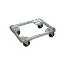 【送料無料】オーエム機器 ドーリーDLF型 縦300〜400×横600〜700×φ75mm DLF-7536 1台 完成品