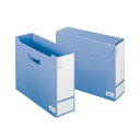 【送料無料】(まとめ)ライオン事務器 フタ付ボックスファイルA4ヨコ 背幅102mm ブルー OL-6 1冊 【×10セット】
