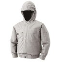 【送料無料】KU91410 空調服 R 綿薄手フード付 服のみ シルバー 3L