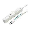(まとめ)ヤザワ 3Pマグネットタップ 6個口2m 白 Y02JKP602WH 1個【×3セット】(2)