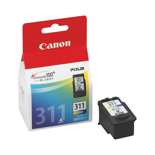 (まとめ) キヤノン Canon FINEカートリッジ BC-311 3色一体型 2968B001 1個 【×10セット】 (まとめ) キヤノン Canon FINEカートリッジ BC-311 3色一体型 2968B001 1個 【×10セット】