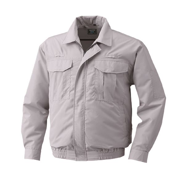 【送料無料】KU9055F 空調服 R 綿薄手 フルハーネス対応 シルバー LL