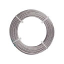 【送料無料】TRUSCO ナイロン被覆ステンレスワイヤロープ 1mm×20m CWC-1S20 1巻