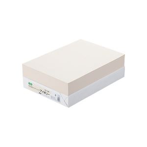 【送料無料】(まとめ) TANOSEE αエコカラーペーパーII A4 アイボリー 1冊（500枚） 【×10セット】