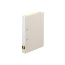【送料無料】(まとめ) TANOSEEDリングファイル(PP表紙) A4タテ 2穴 200枚収容 背幅38mm オフホワイト 1セット(10冊) 【×10セット...