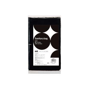 【送料無料】(まとめ) TANOSEE サニタリーバッグ 黒 1パック(50枚) 【×30セット】