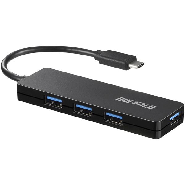 【送料無料】バッファロー（サプライ） USB3.1（Gen1） Type-C 4ポート バスパワーハブ ブラック BSH4U120C1BK AV・デジモノ パソコン・周辺機器 ハブ レビュー投稿で次回使える2000円クーポン全員にプレゼント