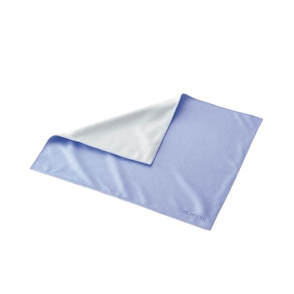 【送料無料】(まとめ) エレコム 液晶用ワンツークロス デスクトップ液晶用 285×230mm ブルー KCT-004BU 1枚 【×30セット】