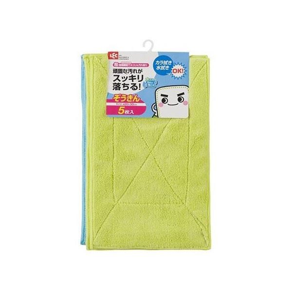 【激落ち】 マイクロぞうきん/雑巾 【5枚入 3個セット】 洗剤不要 油汚れ ほこり 窓ガラス 鏡対応 〔掃..