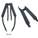 【送料無料】USタイプ H型 サスペンダー ブラック ナイロン UTXピストルベルト対応 アメリカ軍 米軍 レプリカ ミリタリーグッズ 軍モノ