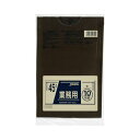 (まとめ) ジャパックス カラーポリ袋 茶 45L CCB45 1パック(10枚) 【×30セット】