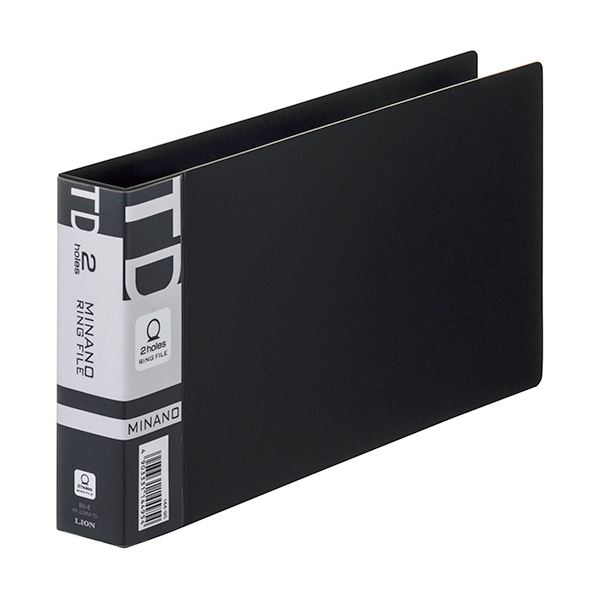 【送料無料】(まとめ) ライオン事務器 リングファイルMINANO(ミナノ) 統一伝票用 2穴 200枚収容 背幅35mm ブラック RF-228M-TD 1冊 【×30セット】