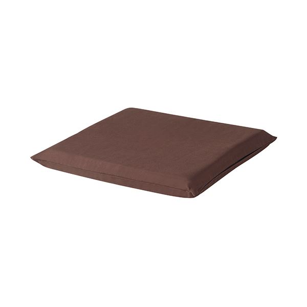 【送料無料】低反発エコクッション 幅41×長41cm 茶 1個