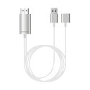 多摩電子工業 iPhone用HDMIケーブル 2.0m ホワイト TSK72H20W 1本(2)