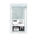 【送料無料】(まとめ) TANOSEE OPP袋 フタ・テープ付小物用(大) 80×120+40mm 1セット(500枚:100枚×5パック) 【×10セット】