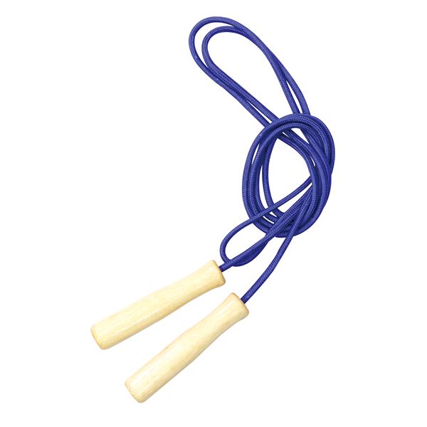 【送料無料】(まとめ)彩り木柄なわとび 青 【×10個セット】