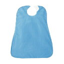 【送料無料】カネモ商事 LOr食事用エプロンギンガムチェックブルー 1セット(5枚)