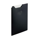 【送料無料】(まとめ)リヒトラブ AQUA DROPsクリップファイル A5 黒(不透明)F-5065-24 1枚【×20セット】