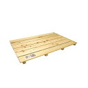 【送料無料】ヒノキ すのこ/スノコ 【大 4本足】 85×56×3.7cm 日本製 木製 〔押し入れ クローゼット〕