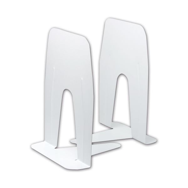 【送料無料】(まとめ) ソニック ブックエンド 超特大A4ぴったりサイズ 白 DA-5813-W 1組（2枚） 【×10セット】