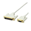 【送料無料】(まとめ)エレコムRS-232Cケーブル(リバース) (D-Sub9pin)メス-(D-Sub25pin)オス 1.5m C232R-D151本【×3セット】(2)