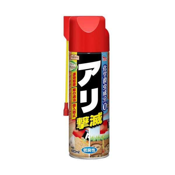 【送料無料】（まとめ）アース製薬 アースガーデン 天然志向アリ撃滅 エアゾールタイプ 480ml 1本【×3セット】 生活用品・インテリア・雑貨 日用雑貨 殺虫・防虫剤 その他の殺虫・防虫剤 レビュー投稿で次回使える2000円クーポン全員にプレゼント