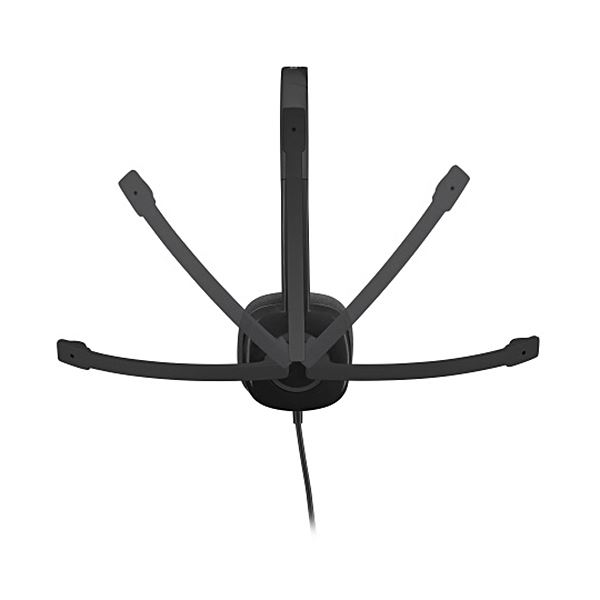 【送料無料】（まとめ）ロジクール ステレオヘッドセットH151 ブラック H151R 1個【×3セット】